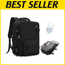 Load image into Gallery viewer, Versatile Travel Backpack with Vacuum Compression &amp; USB Charging for Adults