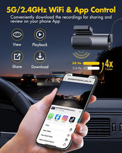 Load image into Gallery viewer, Real 4K and 1080P Dual Dash Camera with 24/7 Protection &amp; Lifetime Support