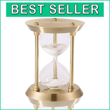 Load image into Gallery viewer, High-Quality Brass Hourglass Sand Timer – Elegant &amp; Functional Home Accessory