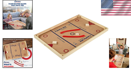 Family-Friendly Champion Nok Hockey Game - No Assembly Required for Instant Play