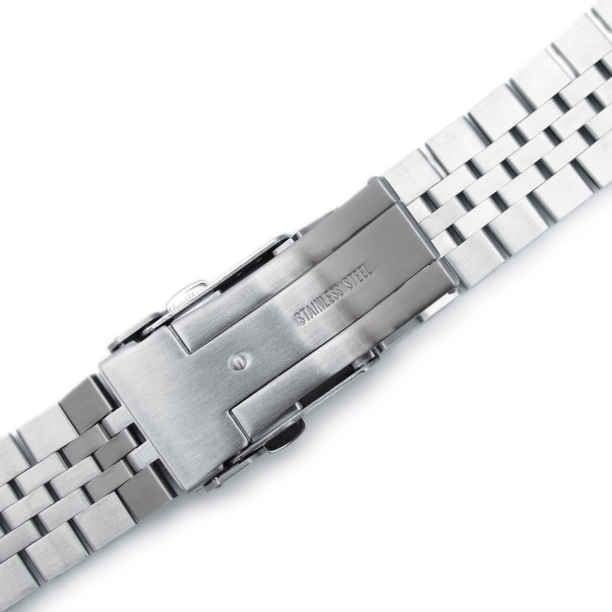 22mm Stainless Steel Watch Band for Seiko Divers with Secure Double Clasp