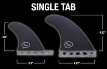 Load image into Gallery viewer, Quad 4 Surfboard Fins - Lightweight Honeycomb Design with Fin Kit &amp; Travel Bag