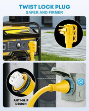Load image into Gallery viewer, User-Friendly 50 Amp Extension Cord &amp; Power Inlet Box Combo: Safe &amp; Reliable