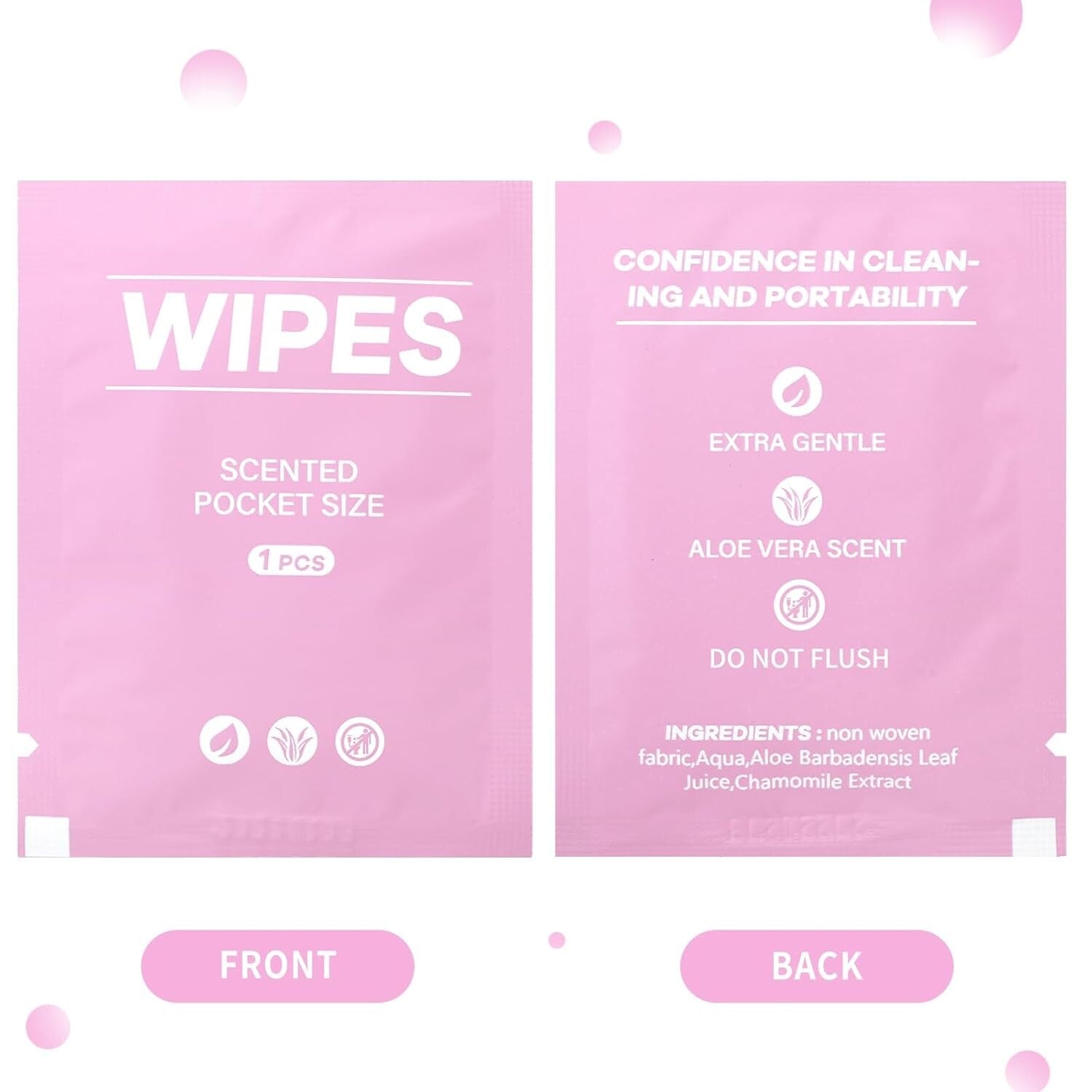 400 Individually Wrapped Wet Wipes - Soft & Alcohol-Free for Travel & Daily Use