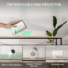 Load image into Gallery viewer, Portable Full HD 1080P Mini Projector with WiFi &amp; Bluetooth - Netflix Ready