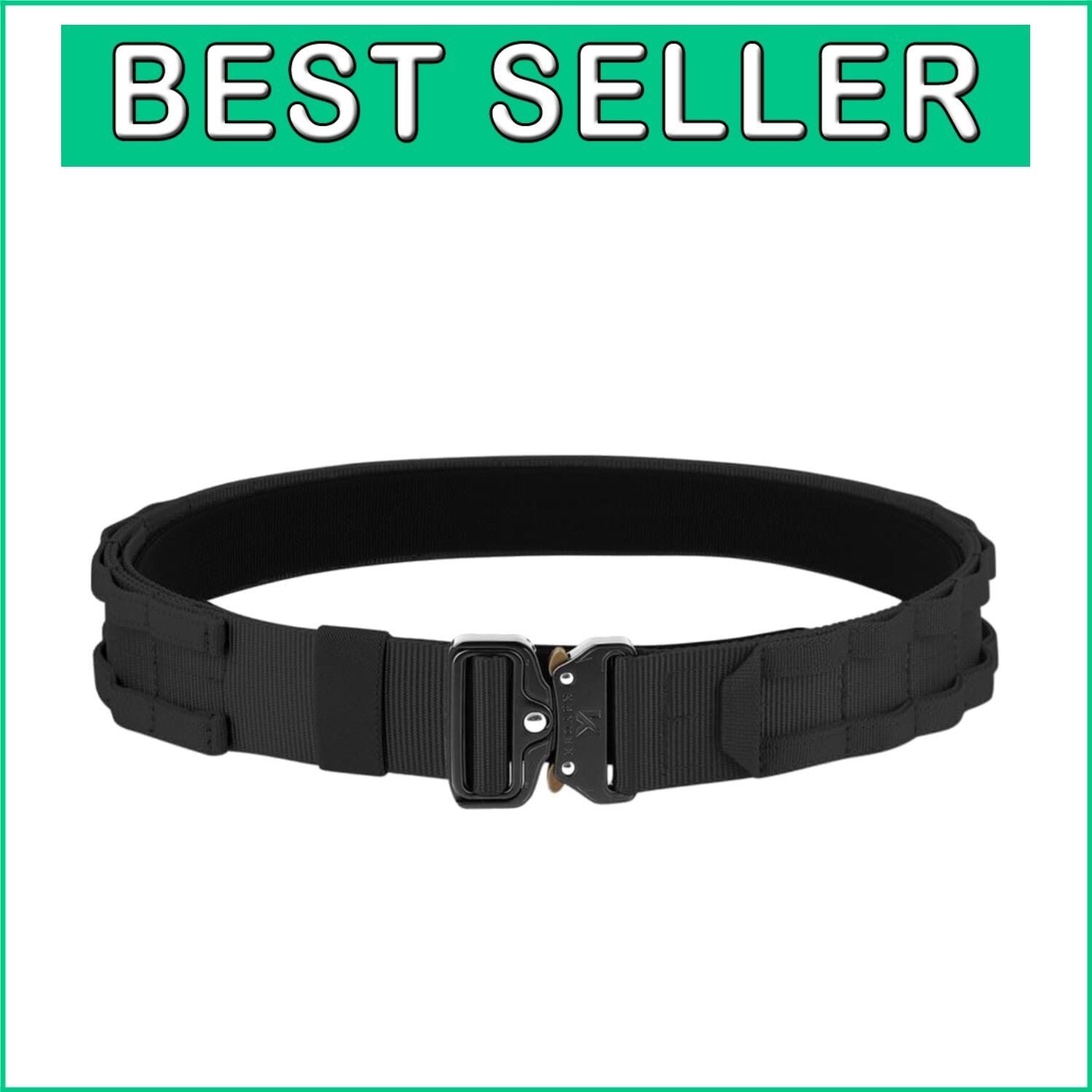 Enhanced Tactical Belt 1.75” with Quick Release Buckle and MOLLE Capabilities