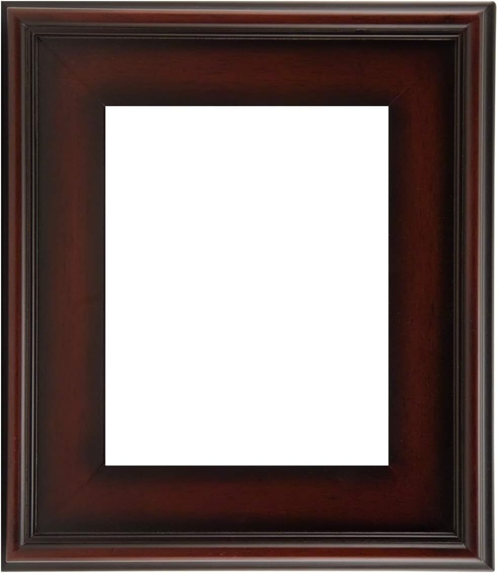 Professional 8x10 Picture Frame in Mahogany – Ideal for Canvas Art Display