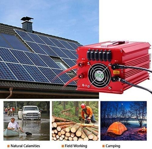 2000W Car Power Inverter with 3 AC Outlets - Durable for Camping & Outdoor Use
