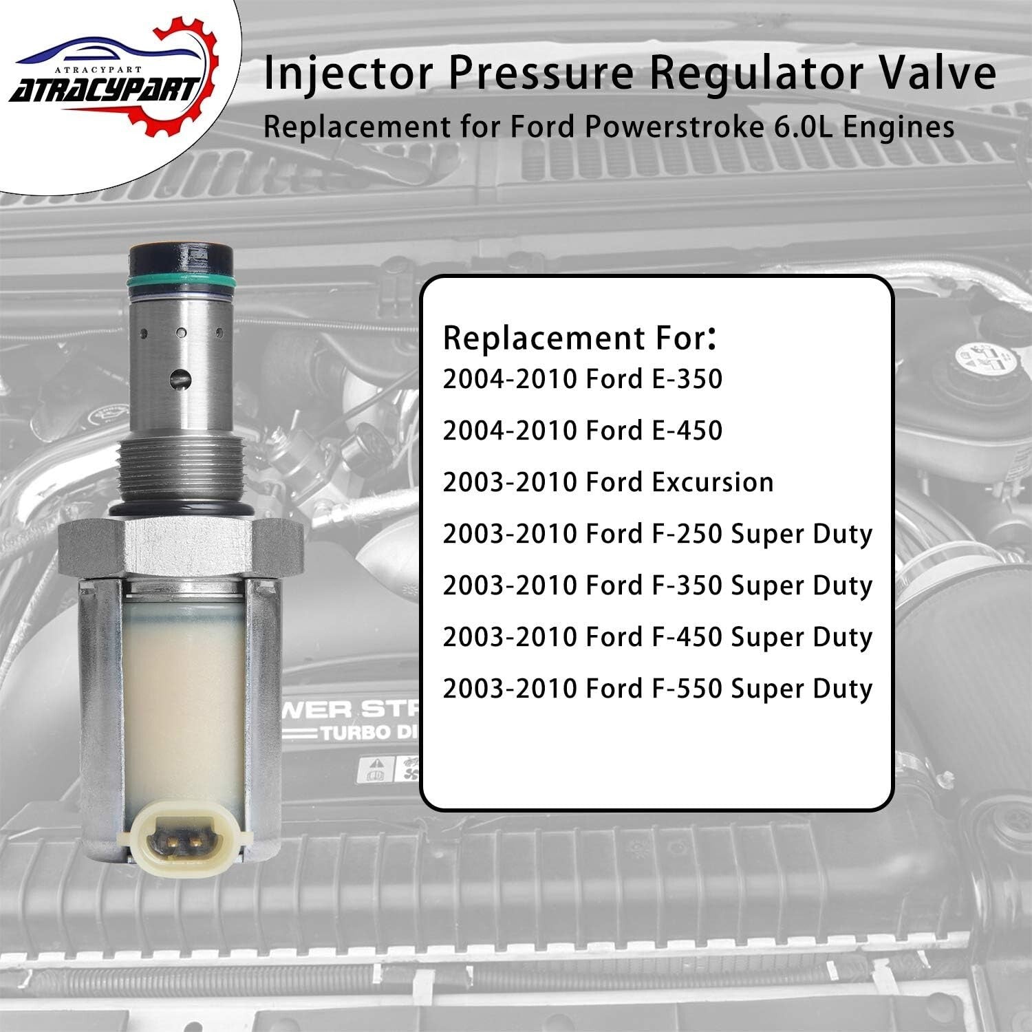 5C3Z-9C968-CA Compatible IPR Valve & ICP Sensor for Ford Diesel Engines 6.0L