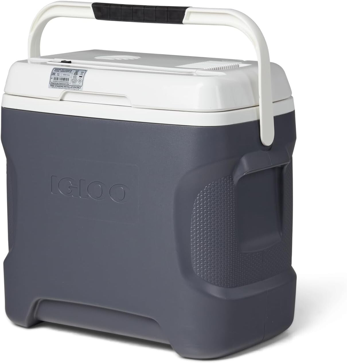 Quiet 12V Electric Cooler - Iceless Portable Fridge with Spacious 28 Qt Capacity