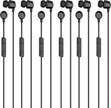 Load image into Gallery viewer, 6 Pack Jib Wired Earbuds with Noise Isolation and Built-In Microphone for Travel
