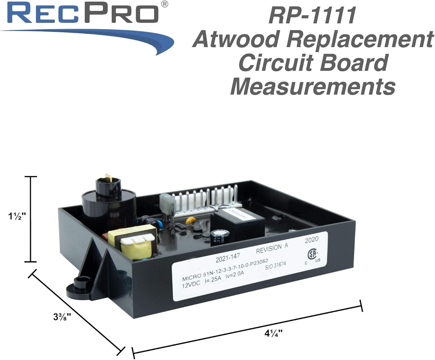 Efficient 12V Circuit Board Compatible with Atwood Water Heaters - Easy Install