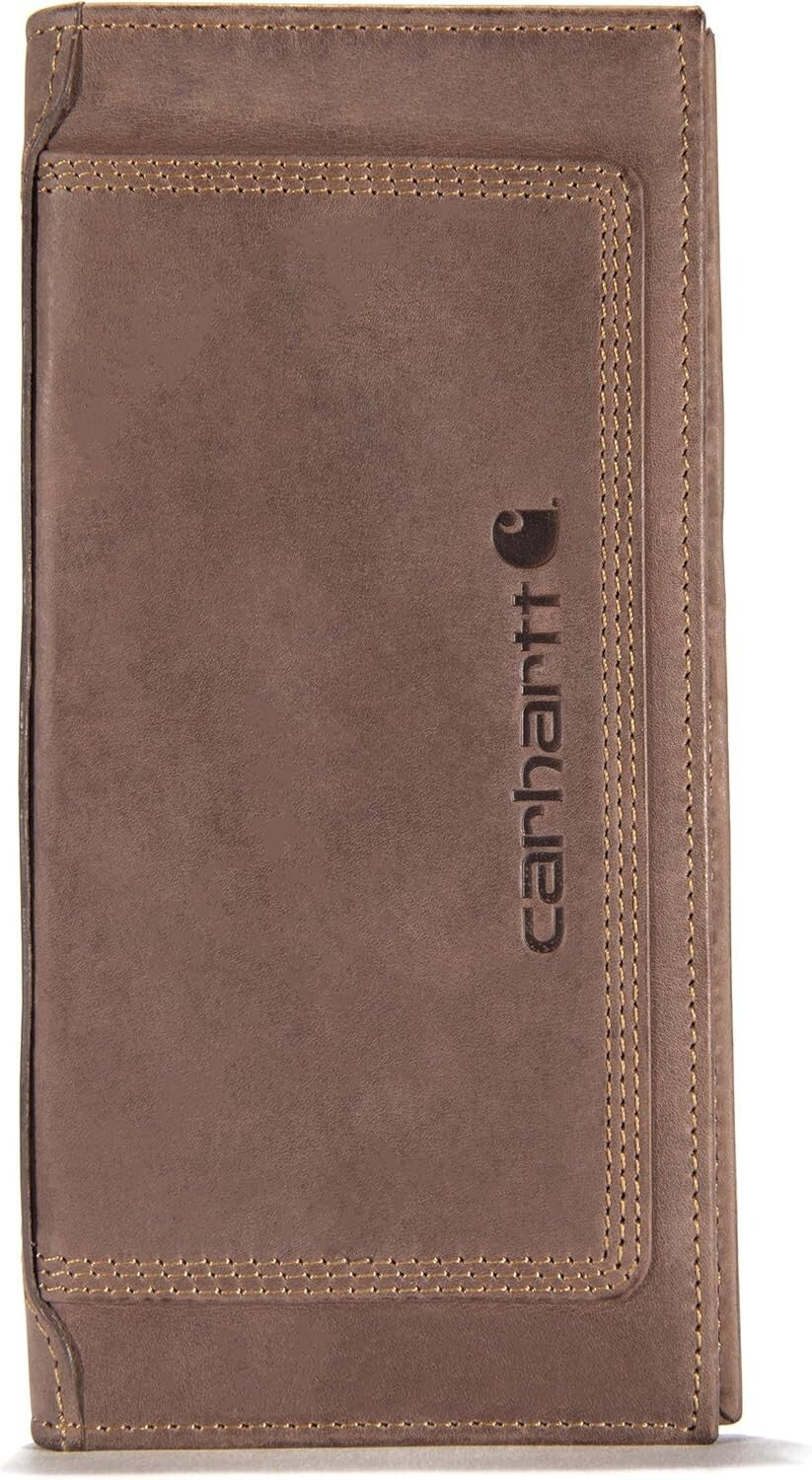 Men's Rugged Leather Triple Stitch Wallet in Brown Rodeo - Durable & Stylish