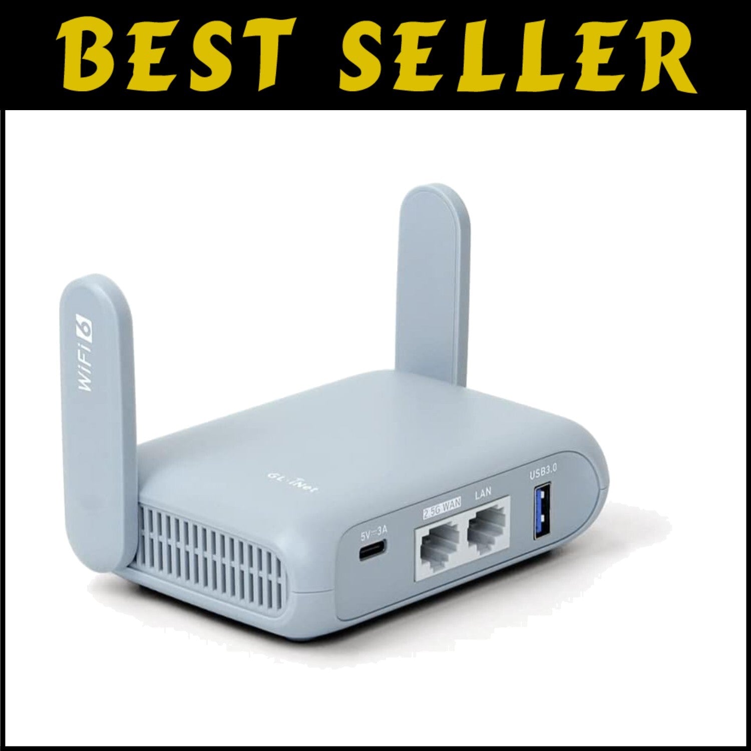 Compact Beryl AX Travel Router with OpenVPN & WireGuard - Perfect for Travelers