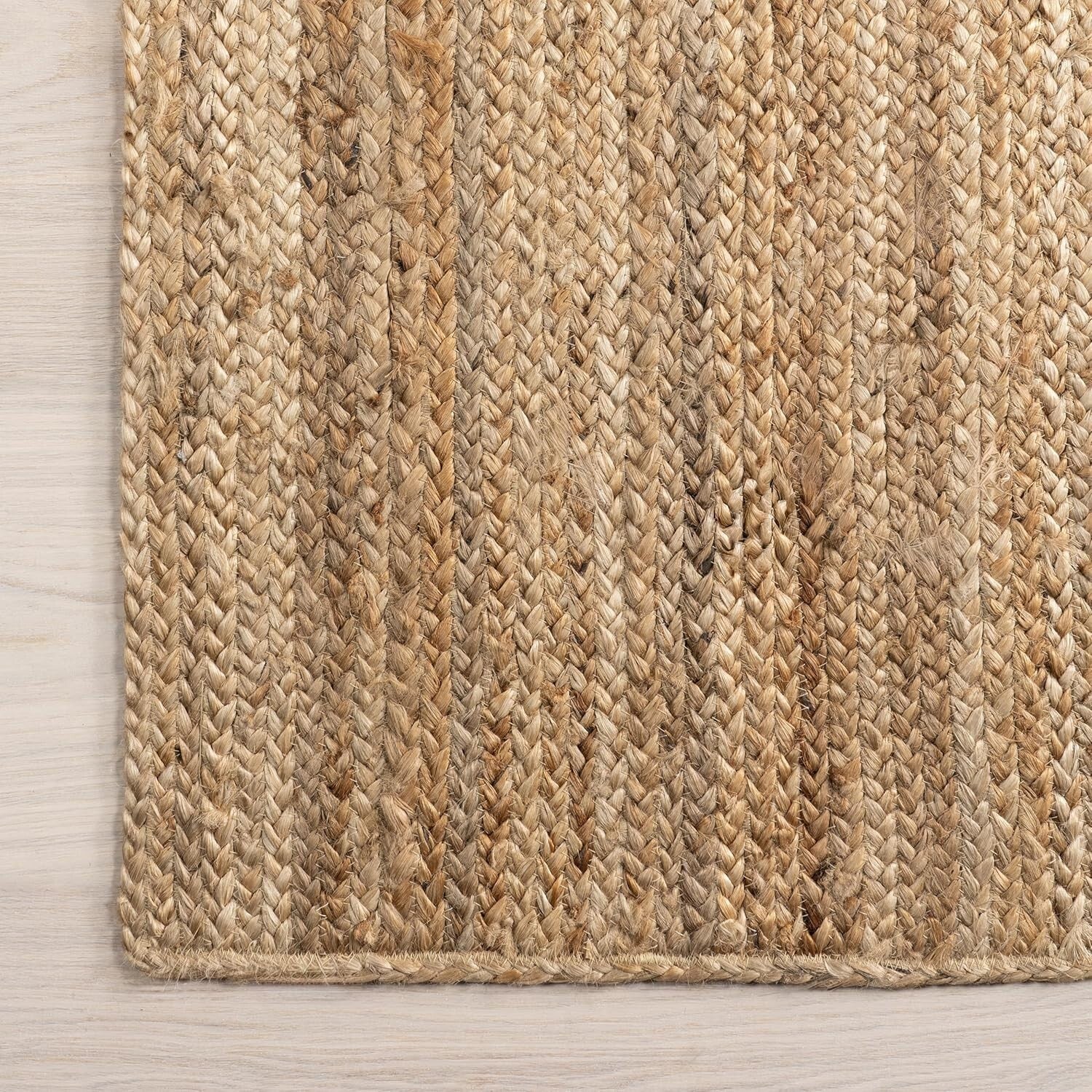 Durable 2x6 Natural Fiber Jute Runner Rug - Ideal for High Traffic Areas