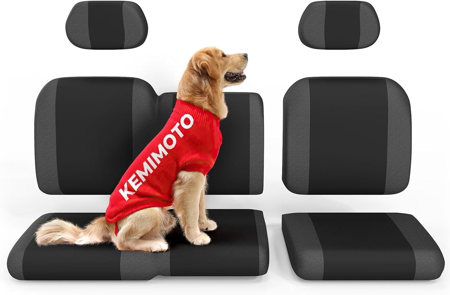 Scratch-Resistant UTV Seat Cover Set with Headrest for Polaris Ranger XP 1000