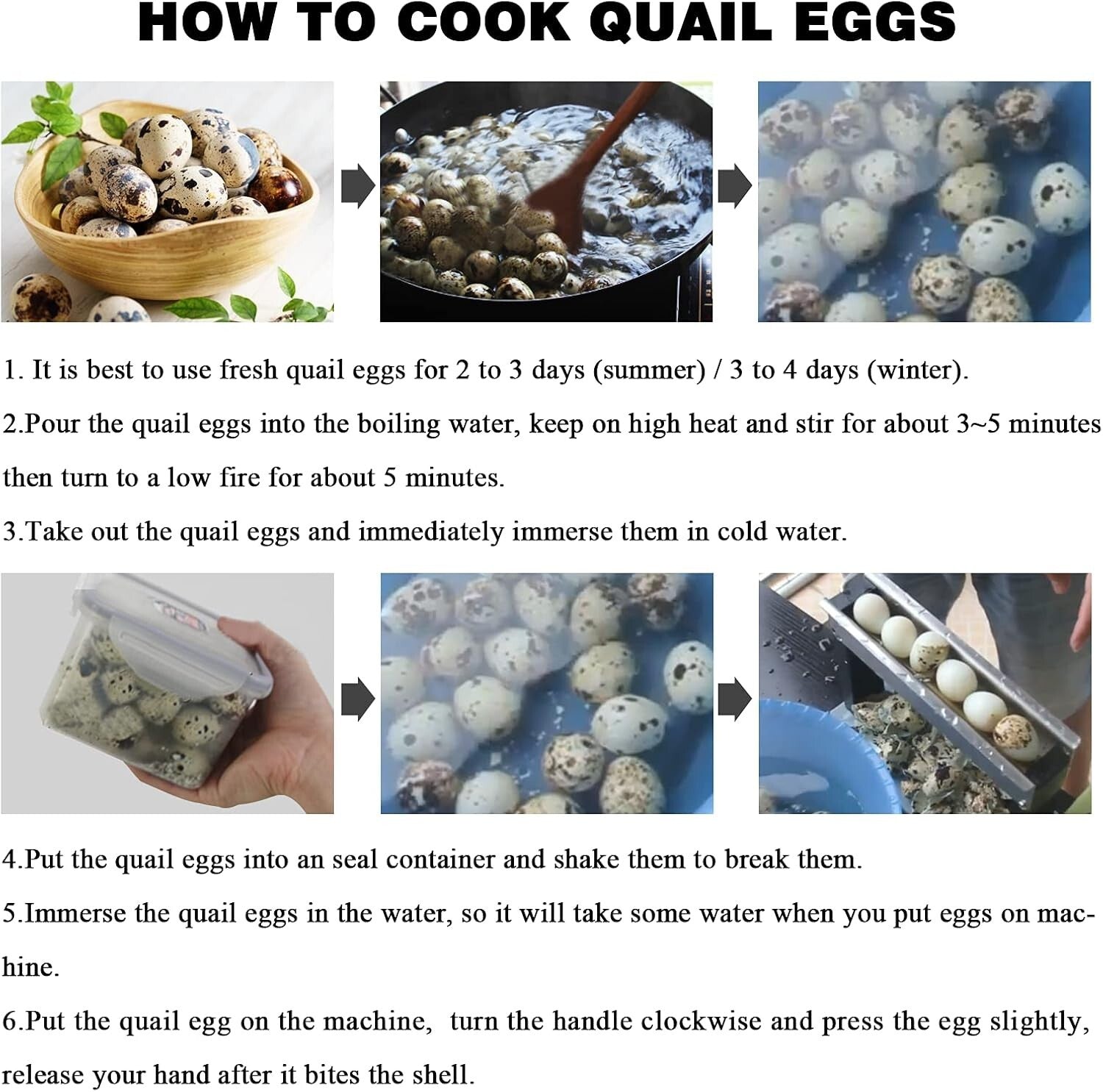 Quick and Easy Manual Quail Egg Peeler - Portable Egg Shelling Machine