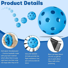 Load image into Gallery viewer, Durable 36 Pack Lightweight Baseball Practice Balls for Safe Indoor Training