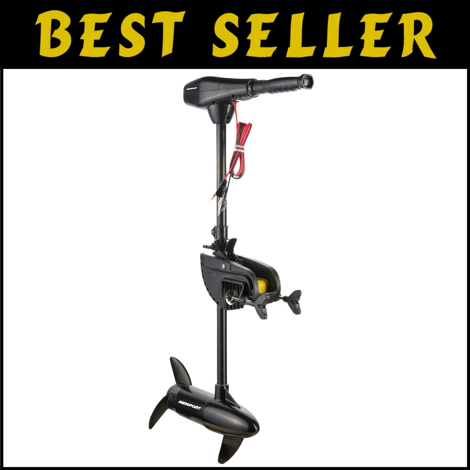 62lb Thrust Saltwater Trolling Motor with LED Battery Indicator - 36" Shaft