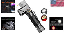 Load image into Gallery viewer, IP65 Waterproof 1800 Lumen Tactical Flashlight with Type-C Rechargeable Battery