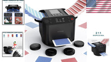 Load image into Gallery viewer, Quiet 2-in-1 Card Shuffler &amp; Dealer with Remotes - Rechargeable for Endless Fun