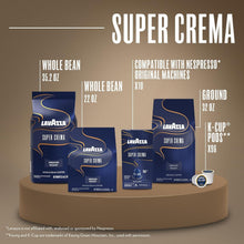 Load image into Gallery viewer, Premium Super Crema Espresso Coffee - 2.2 lb Arabica-Robusta Blend, Bold Flavor