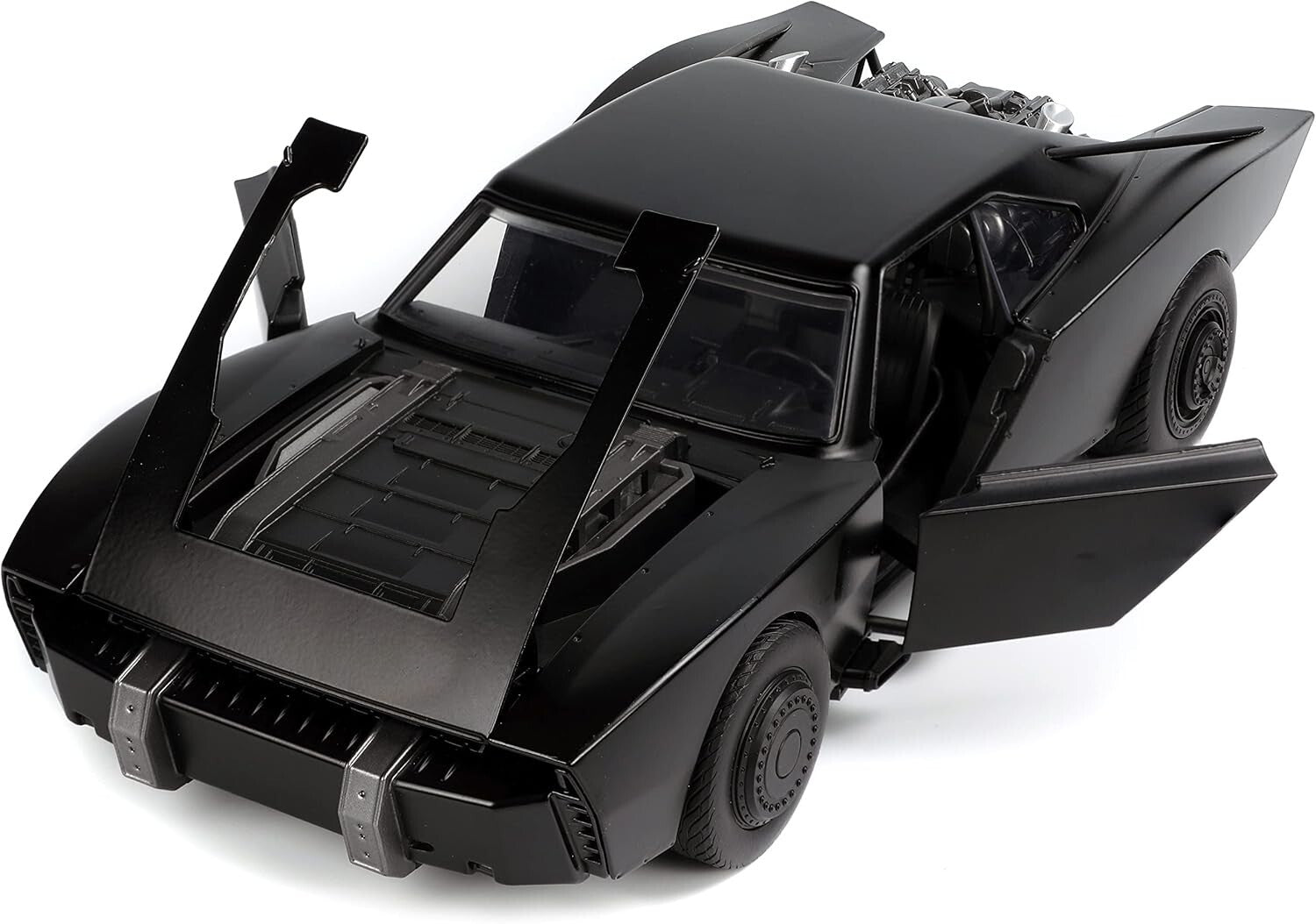 1:18 Batman Batmobile with Lights & 3.75" Figure - Must-Have for Collectors