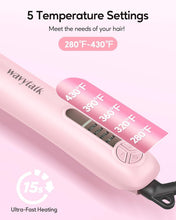 Load image into Gallery viewer, Ceramic Rotating Curling Iron, Pink - Effortless Curls for All Hair Types