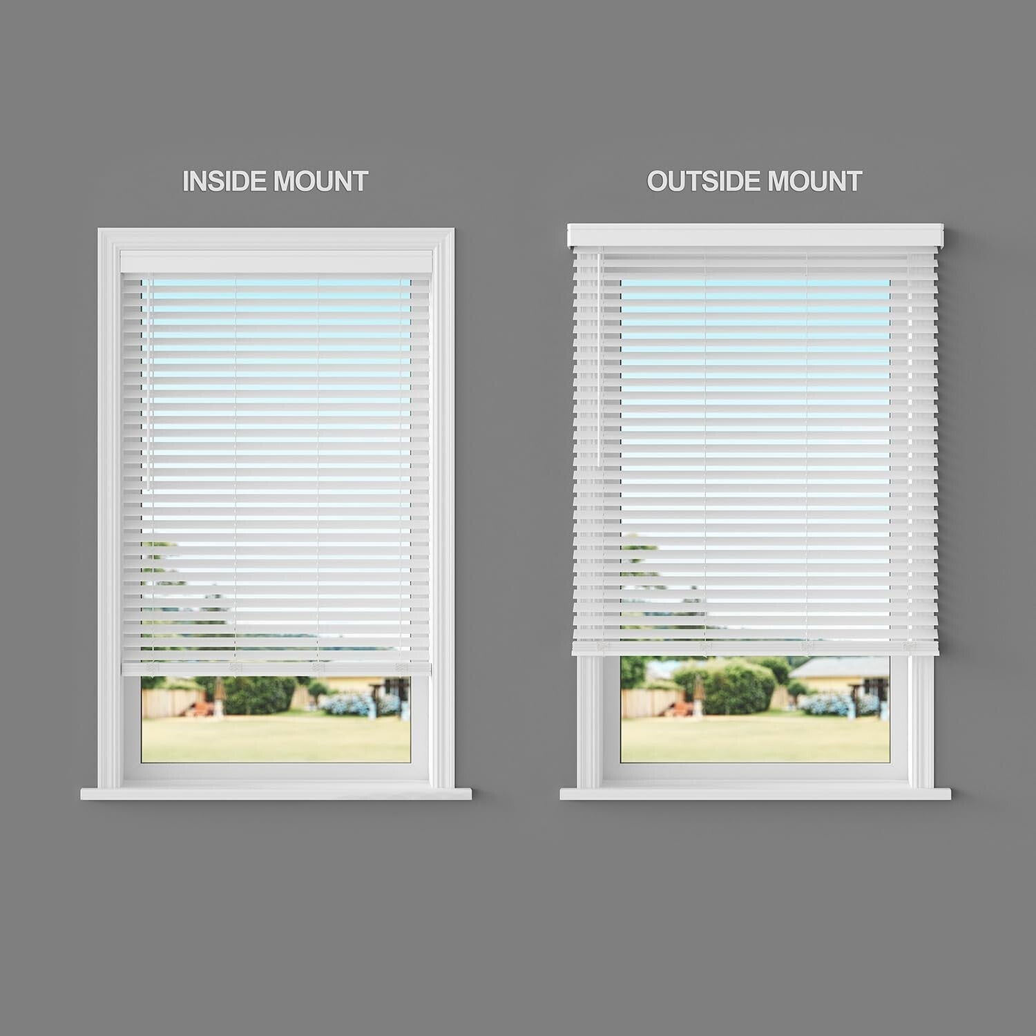 Versatile 2" Faux Wood Blinds - Custom Sizes & Easy Installation for Every Room