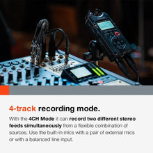 Load image into Gallery viewer, Compact 4-Channel Portable Recorder with USB Interface for Professional Sound