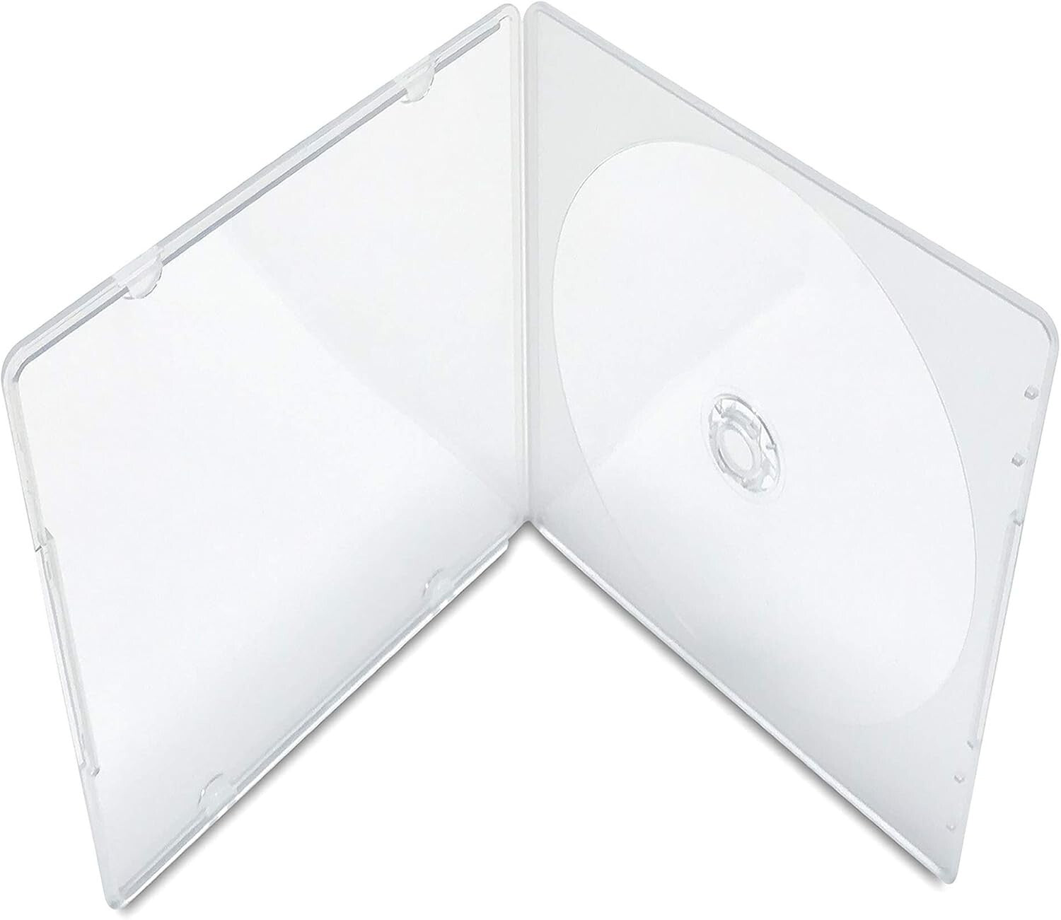 Space-Saving 100-Pack Clear Poly CD Cases - Perfect for Organizing Discs