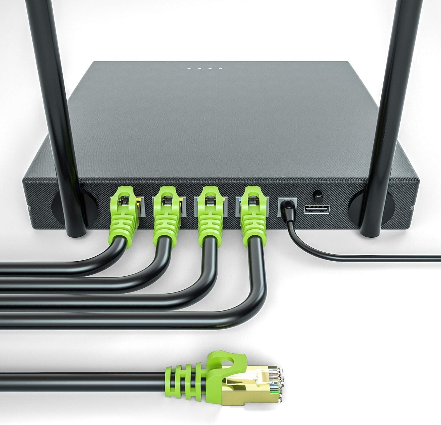 Heavy-Duty 300ft Cat 7 Outdoor Ethernet Cable - 10Gbps Waterproof Guarantee