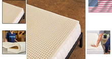 Load image into Gallery viewer, Soft GOLS Certified Twin Size Natural Latex Topper - Ultimate Sleep Comfort