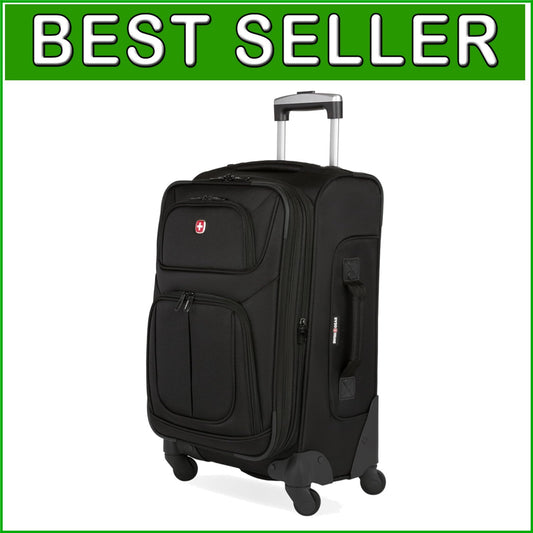 Durable 21-Inch Sion Softside Spinner Suitcase with Multi-Directional Wheels