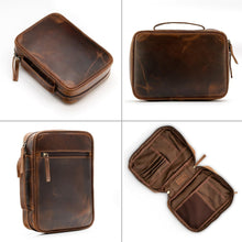 Load image into Gallery viewer, Durable Top Grain Leather Bible Carrying Case with Zipper - Perfect Gift Idea