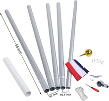 Load image into Gallery viewer, Durable 16FT Flag Pole with 3x5 American Flag &amp; Golden Ornament - Easy Install