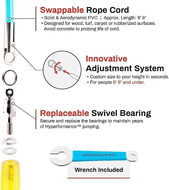 Durable 9' PVC Jump Rope with Ergonomic Handles for Ultimate Endurance Training