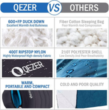 Load image into Gallery viewer, Ultralight Down Sleeping Bag for Adults - Ideal for Cold Weather Adventures