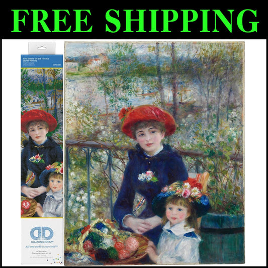 Renoir's Two Sisters Diamond Painting Kit for Adults - Relaxing Creative Craft