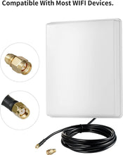 Load image into Gallery viewer, Outdoor 15dBi Dual-Band WiFi Antenna Kit with 10FT Cable for Seamless Streaming