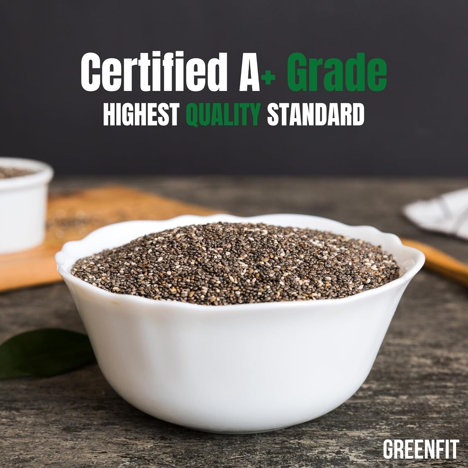 Cost-Effective 10Lbs Non-GMO Chia Seeds - Nutrient-Rich Gluten-Free Super Food