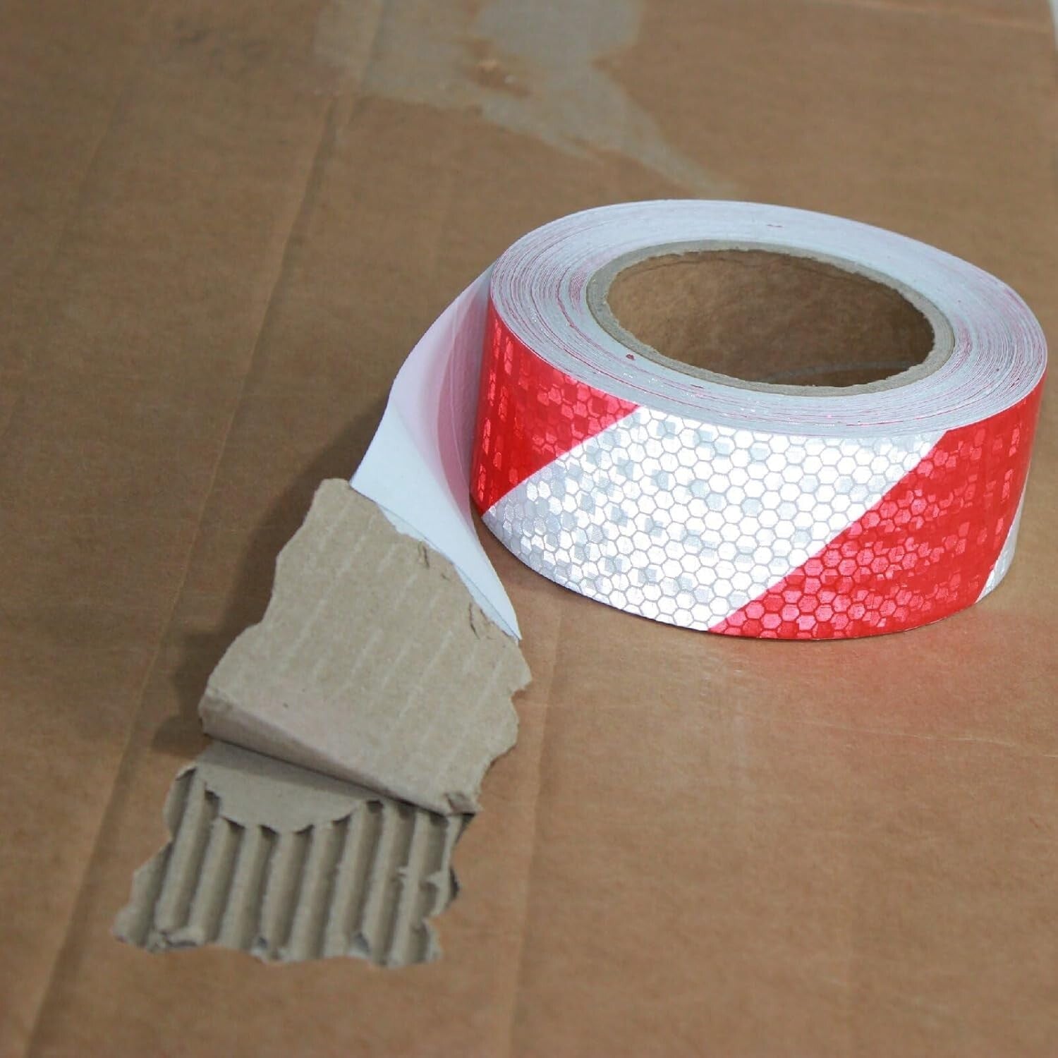 Safety Reflective Tape 2'' x 66ft with Strong Adhesion - Ideal for Outdoor Use
