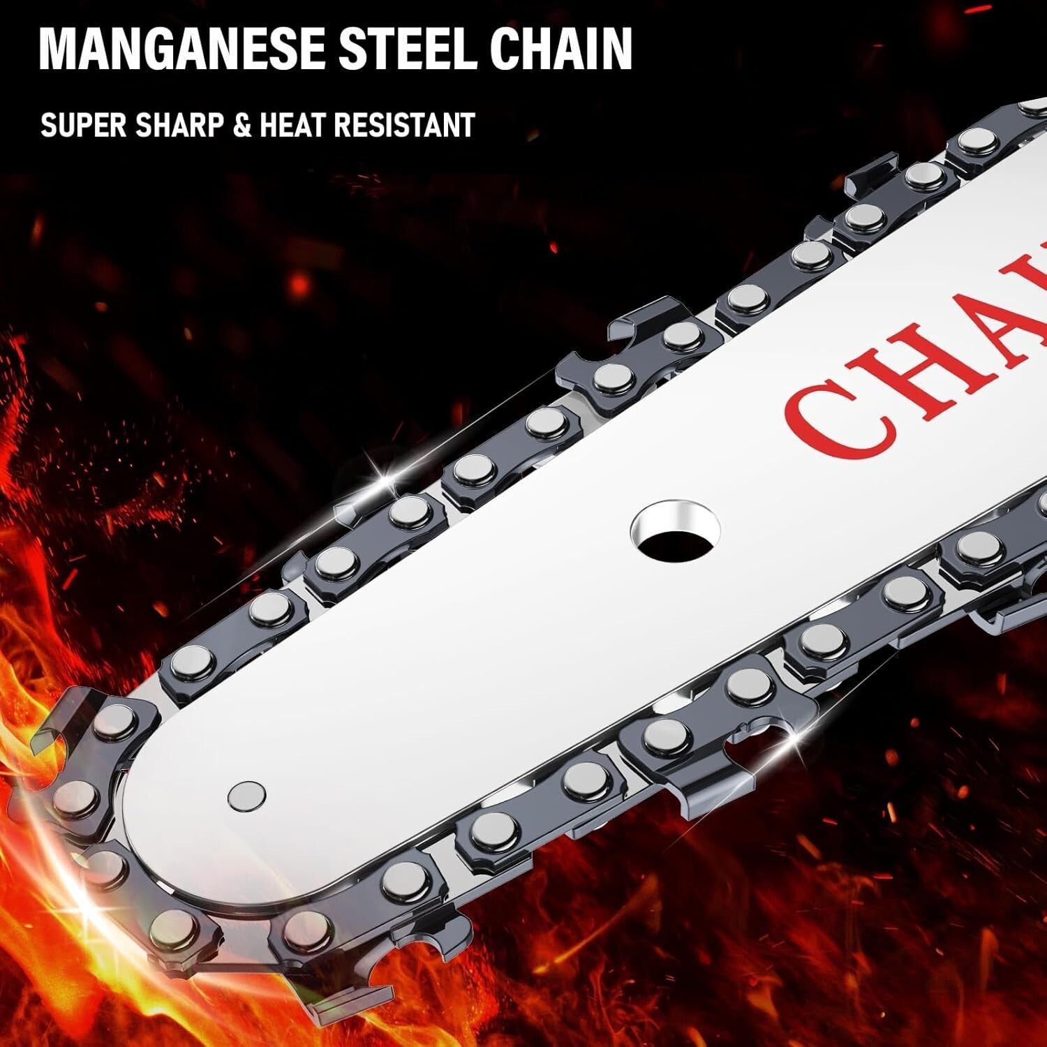 Versatile 6-Inch Mini Chainsaw with Safety Features & 2 All-Day Batteries