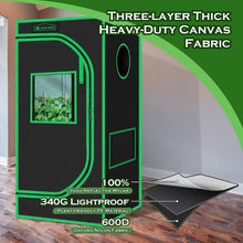 Load image into Gallery viewer, Alloy Steel Frame Hydroponic Grow Tent 24"x24"x48" - Sturdy Plant Environment
