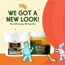 Load image into Gallery viewer, Premium 100% Silicone RV Roof Sealant - Easy Waterproof Repair in White 1 Gallon