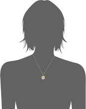 Load image into Gallery viewer, Personalized Oval Locket Necklace - Handcrafted, Engravable 18" Gold Pendant