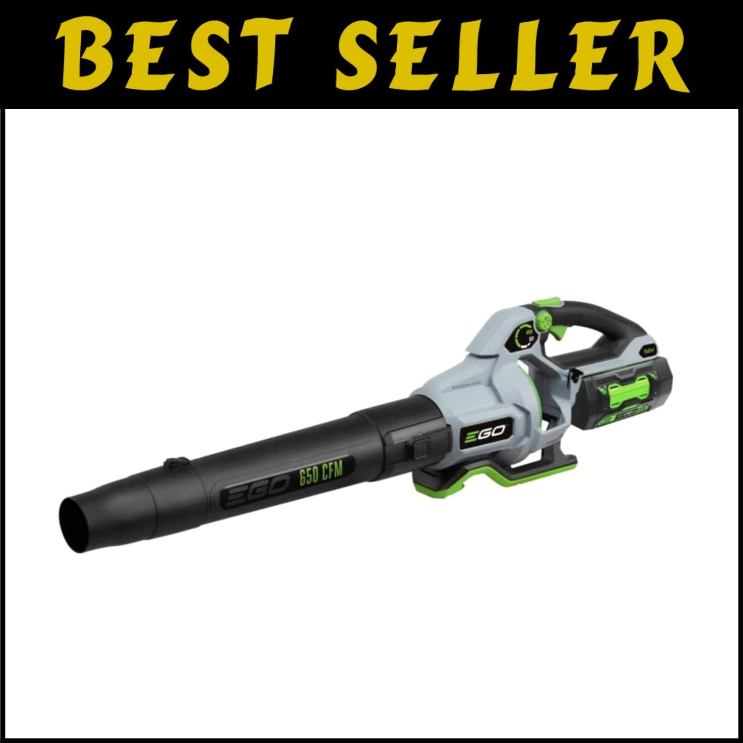 650 CFM Variable-Speed Cordless Leaf Blower with Battery and Charger Included