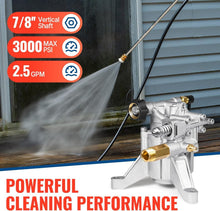 Load image into Gallery viewer, Vertical Pressure Washer Pump 7/8" Shaft - 3000 PSI, 2.5 GPM, Durable and Eff...