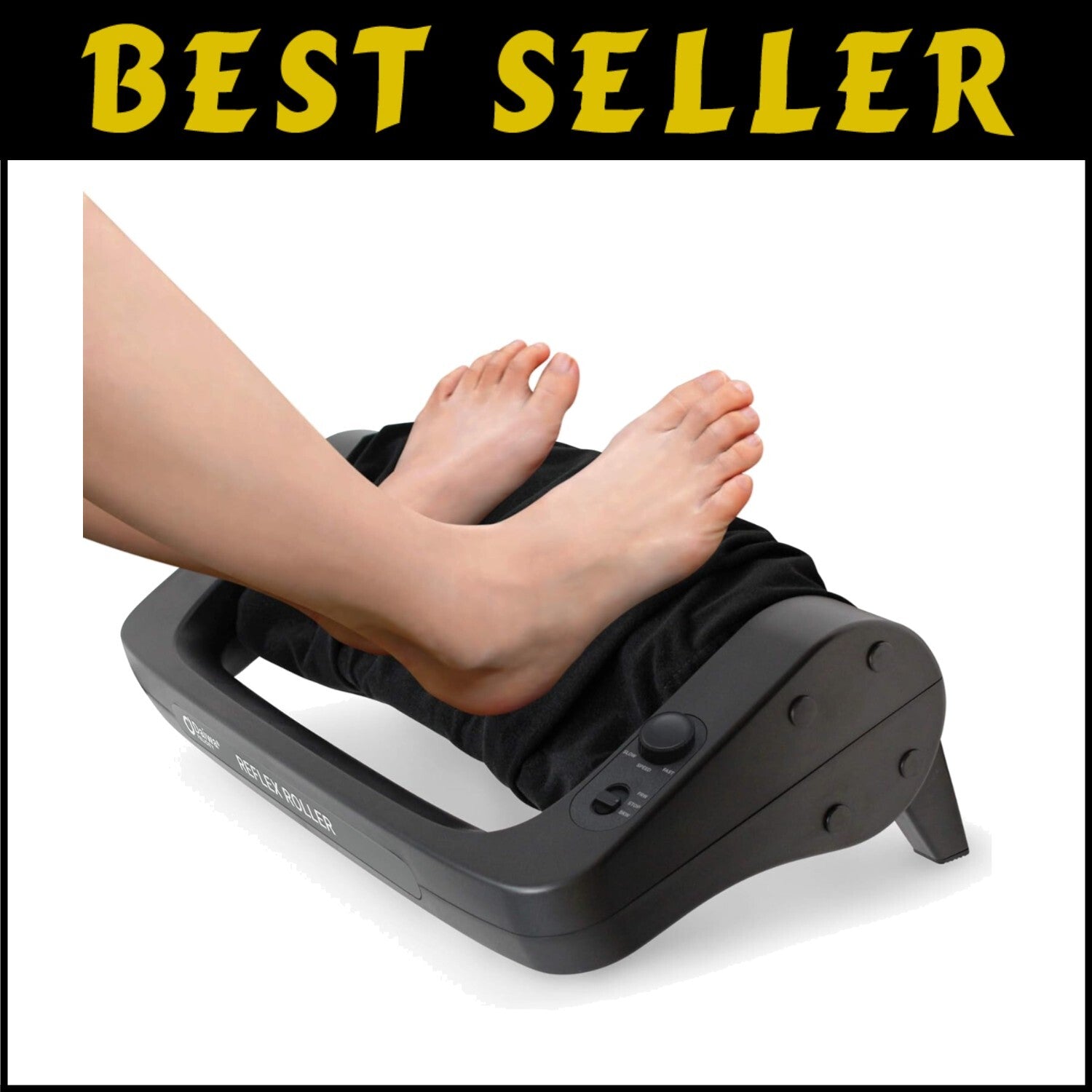Electric Shiatsu Foot Massager with Calf Roller for Pain Relief and Relaxation