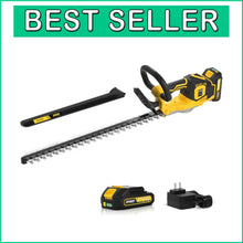 Load image into Gallery viewer, Lightweight Cordless Hedge Trimmer with 22'' Blade - Battery &amp; Charger Included